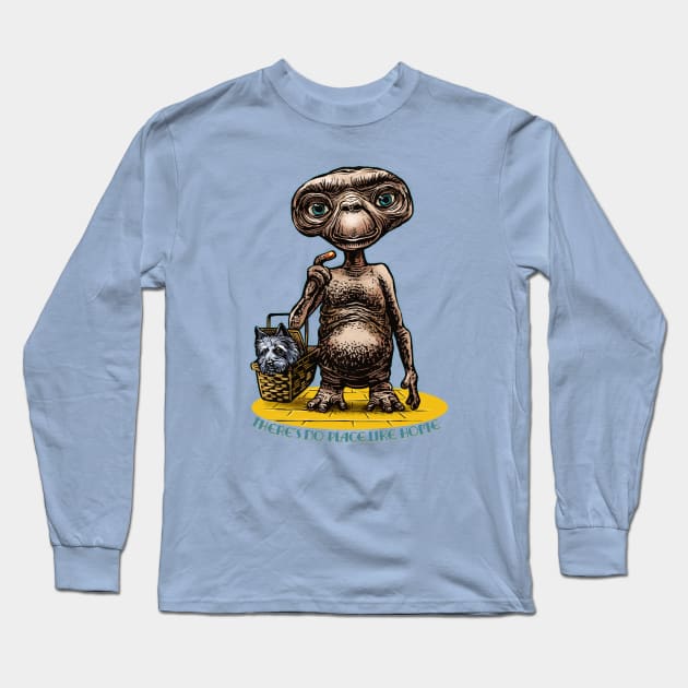 No Place Like Home Long Sleeve T-Shirt by ChetArt